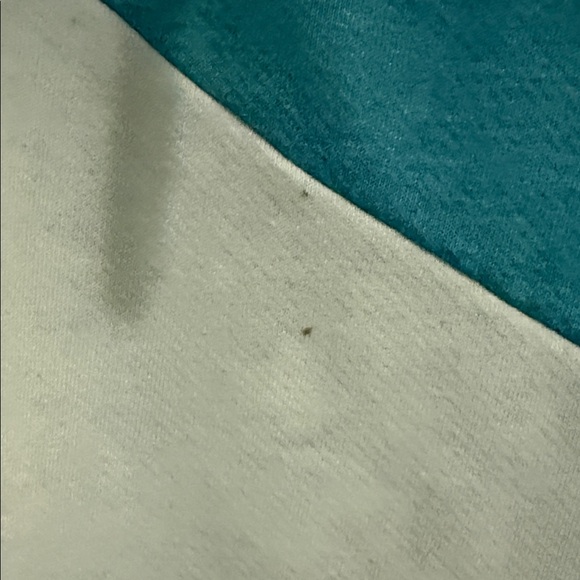 Wanakome Teal and White Cowl Neck Sweater - Picture 3 of 3